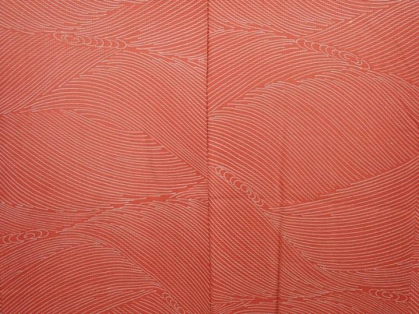 Photo3: 6701T05z530 Vintage Japanese Kimono Silk HAORI  Dark pink (3)