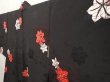 Photo2: 6701T06z620 Vintage Japanese Kimono Silk HAORI Maple Black (2)