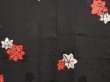 Photo3: 6701T06z620 Vintage Japanese Kimono Silk HAORI Maple Black (3)