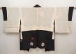 Photo6: 6701T06z620 Vintage Japanese Kimono Silk HAORI Maple Black (6)