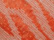 Photo4: 6701T09z490 Vintage Japanese Kimono Silk SHIBORI HAORI  Dark salmon (4)