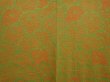 Photo3: 6701T11z440 Vintage Japanese Kimono Silk SHIBORI HAORI Flowers Parrot Green (3)