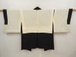 Photo7: 6701T12z510 Vintage Japanese Kimono Silk HAORI Flower Black (7)