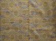 Photo5: 6701T13z750 Vintage Japanese Kimono Silk TSUMUGI Kikko Dark yellow (5)