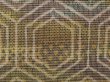 Photo6: 6701T13z750 Vintage Japanese Kimono Silk TSUMUGI Kikko Dark yellow (6)
