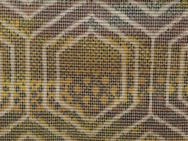 Photo6: 6701T13z750 Vintage Japanese Kimono Silk TSUMUGI Kikko Dark yellow (6)