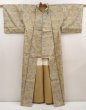 Photo8: 6701T13z750 Vintage Japanese Kimono Silk TSUMUGI Kikko Dark yellow (8)