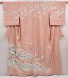Photo1: 6701T14z1020  Japanese Kimono Silk Artist work TSUKESAGE Sakura Pink (1)