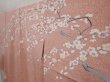 Photo2: 6701T14z1020  Japanese Kimono Silk Artist work TSUKESAGE Sakura Pink (2)