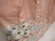 Photo3: 6701T14z1020  Japanese Kimono Silk Artist work TSUKESAGE Sakura Pink (3)