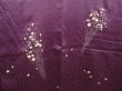 Photo3: 6702T04z520 Vintage Japanese Kimono Silk HAORI Flower Purple (3)