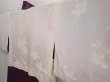 Photo8: 6702T04z520 Vintage Japanese Kimono Silk HAORI Flower Purple (8)