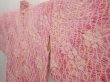 Photo2: 6702T05z440 Vintage Japanese Kimono Silk SHIBORI HAORI Flower Pink (2)
