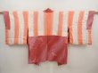 Photo6: 6702T03z600 Vintage Japanese Kimono Silk HAORI Bird Dull pink (6)