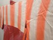 Photo7: 6702T03z600 Vintage Japanese Kimono Silk HAORI Bird Dull pink (7)