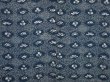 Photo3: 6702T09z440 Vintage Japanese Kimono Silk HAORI Flowers Dark cyan (3)