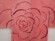 Photo3: 6702T02z590 Vintage Japanese Kimono Silk SHIBORI HAORI Flower Red-Pink (3)