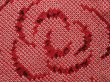 Photo4: 6702T02z590 Vintage Japanese Kimono Silk SHIBORI HAORI Flower Red-Pink (4)