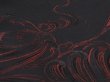 Photo4: 6702T03z560 Vintage Japanese Kimono Silk HAORI Wave Black (4)