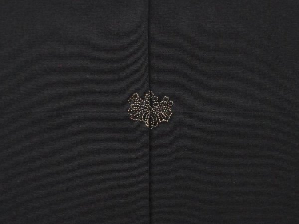 Photo5: 6702T03z560 Vintage Japanese Kimono Silk HAORI Wave Black (5)