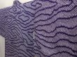 Photo2: 6702T10z400 Vintage Japanese Kimono Silk SHIBORI HAORI  Dark lavender (2)