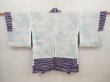 Photo6: 6702T10z400 Vintage Japanese Kimono Silk SHIBORI HAORI  Dark lavender (6)
