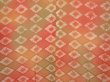 Photo3: 6702T11z500 Vintage Japanese Kimono Silk HAORI  Dark coral (3)