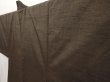 Photo6: 6702T12z660 Vintage Japanese Kimono Silk Men's HAORI Monkey Olive-Brown (6)
