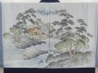 Photo3: 6702T14z540 Vintage Japanese Kimono Blend silk Men's HAORI Scenery Navy (3)