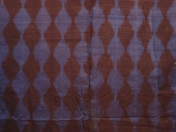 Photo3: 6703T03z450 Antique Japanese Kimono Silk HAORI Tatewaku Dark brown (3)
