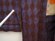Photo7: 6703T03z450 Antique Japanese Kimono Silk HAORI Tatewaku Dark brown (7)