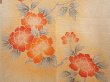 Photo3: 6703T04z420 Vintage Japanese Kimono Silk SHIBORI HAORI Flower Light orange (3)