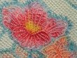Photo4: 6703T06z560 Vintage Japanese Kimono Silk SHIBORI HAORI Flower Soft green (4)