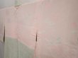 Photo8: 6703T06z560 Vintage Japanese Kimono Silk SHIBORI HAORI Flower Soft green (8)