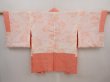 Photo6: 6703T08z450 Vintage Japanese Kimono Silk SHIBORI HAORI  Dark salmon (6)
