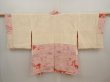 Photo6: 6703T09z590 Vintage Japanese Kimono Silk HAORI Flower Pink (6)