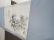 Photo2: 6703T13z550 Vintage Japanese Kimono Silk Men's OSHIMA HAORI Pine Brown-Gray (2)