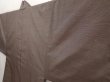 Photo7: 6703T13z550 Vintage Japanese Kimono Silk Men's OSHIMA HAORI Pine Brown-Gray (7)