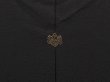 Photo5: 6704T02z530 Vintage Japanese Kimono Silk HAORI Flower Black (5)