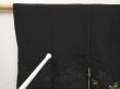 Photo7: 6704T04z610 Vintage Japanese Kimono Silk HAORI Itsukushima Shrine Black (7)