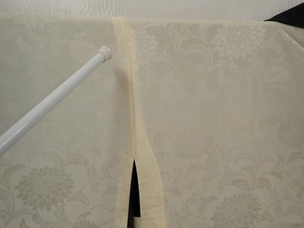 Photo8: 6704T06z590 Vintage Japanese Kimono Silk HAORI Bird Black (8)