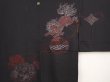 Photo3: 6704T07z470 Vintage Japanese Kimono Silk HAORI Shishi Black (3)