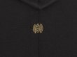 Photo5: 6704T07z470 Vintage Japanese Kimono Silk HAORI Shishi Black (5)