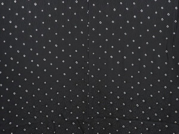 Photo3: 6704T08z500 Vintage Japanese Kimono Silk HAORI Hemp Black (3)