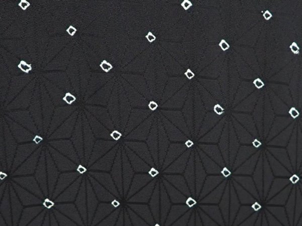 Photo4: 6704T08z500 Vintage Japanese Kimono Silk HAORI Hemp Black (4)