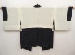 Photo6: 6704T08z500 Vintage Japanese Kimono Silk HAORI Hemp Black (6)