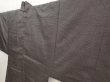Photo7: 6704T09z490 Vintage Japanese Kimono Silk Men's OSHIMA HAORI Hawk Brown-Gray (7)