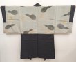 Photo1: 6704T11z440 Vintage Japanese Kimono Silk Men's HAORI Gourd Black (1)