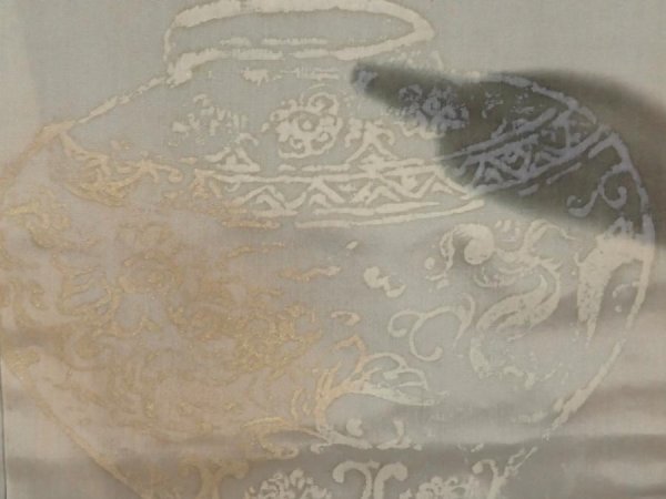 Photo4: 6704T11z440 Vintage Japanese Kimono Silk Men's HAORI Gourd Black (4)