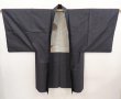Photo6: 6704T11z440 Vintage Japanese Kimono Silk Men's HAORI Gourd Black (6)
